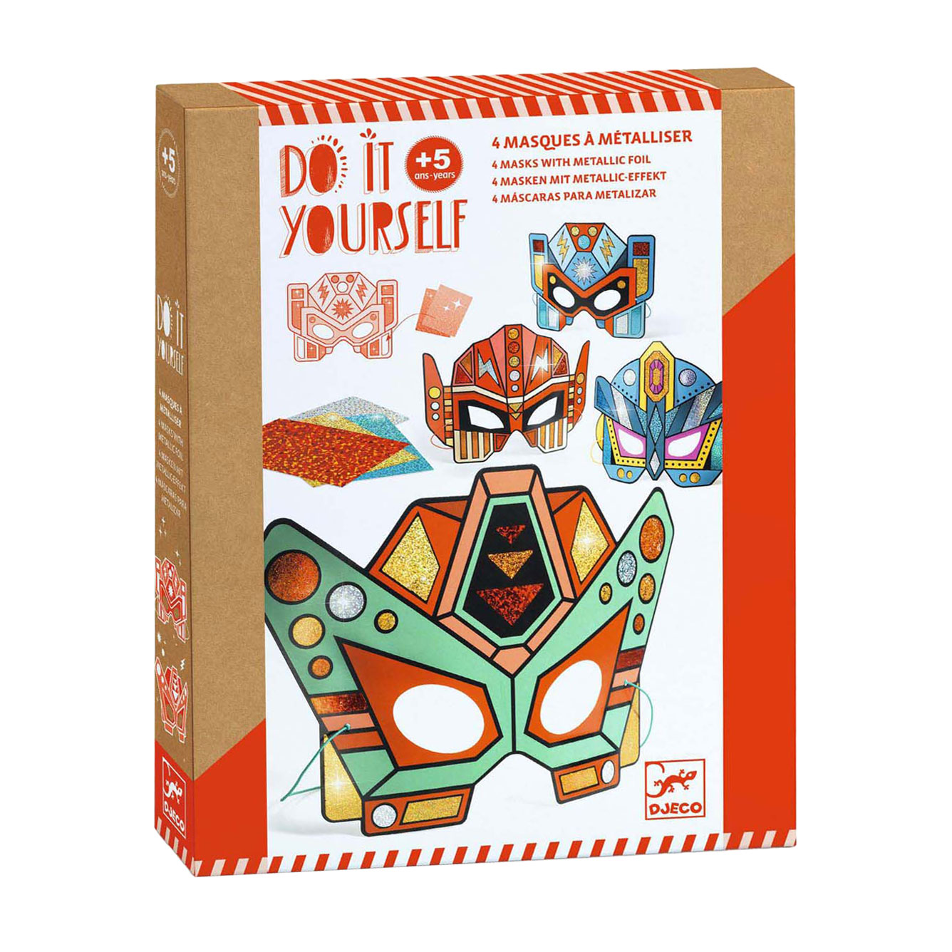 Djeco DIY - Masker Super Robots - 4 Maskers