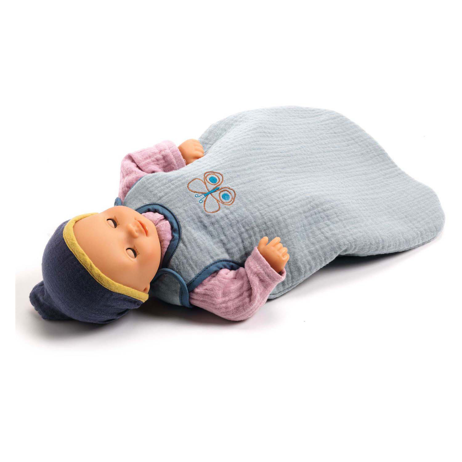 Djeco Puppenschlafsack Schmetterling
