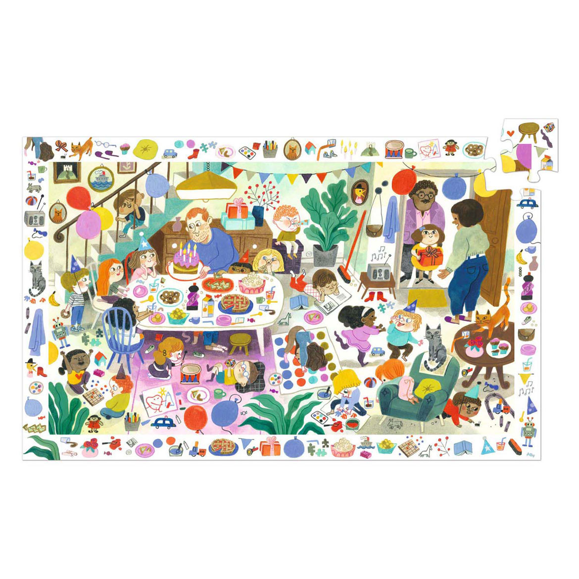 Djeco Zoekpuzzel Verjaardsfeestje - 54st.
