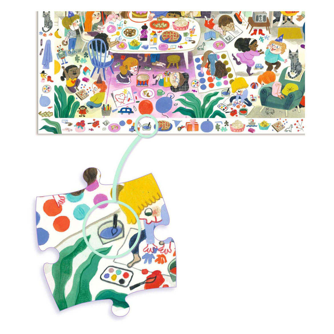 Djeco Zoekpuzzel Verjaardsfeestje - 54st.