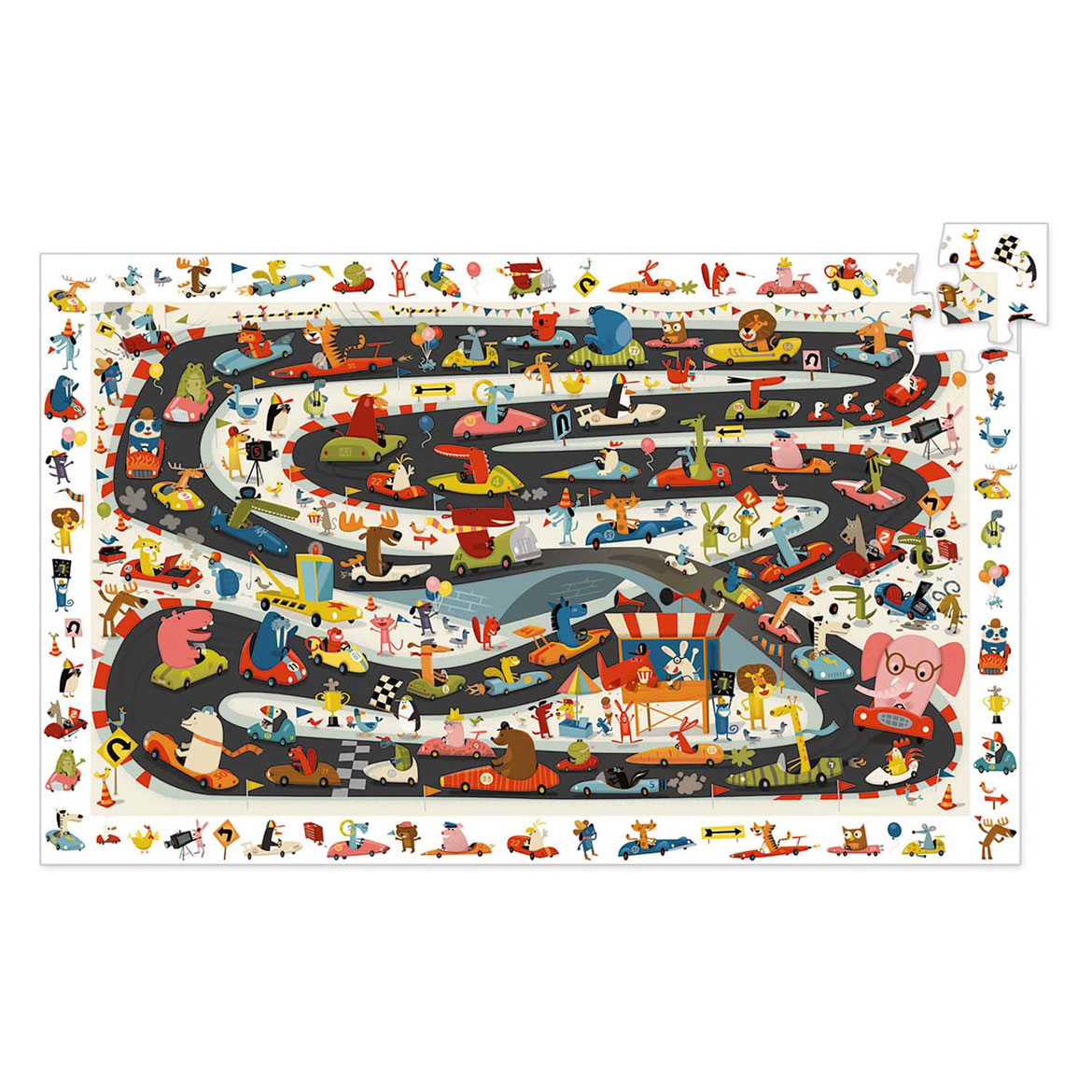 Djeco Zoekpuzzel Autosport - 54st.