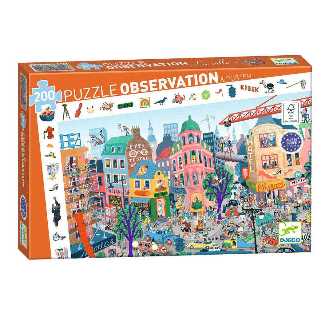 Djeco Zoekpuzzel Dierentuin Dieren - 200st.