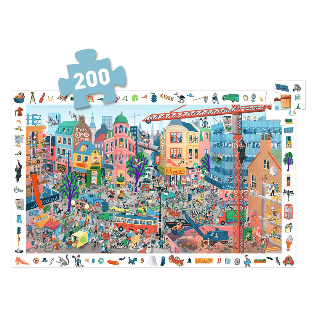 Djeco Zoekpuzzel Dierentuin Dieren - 200st.
