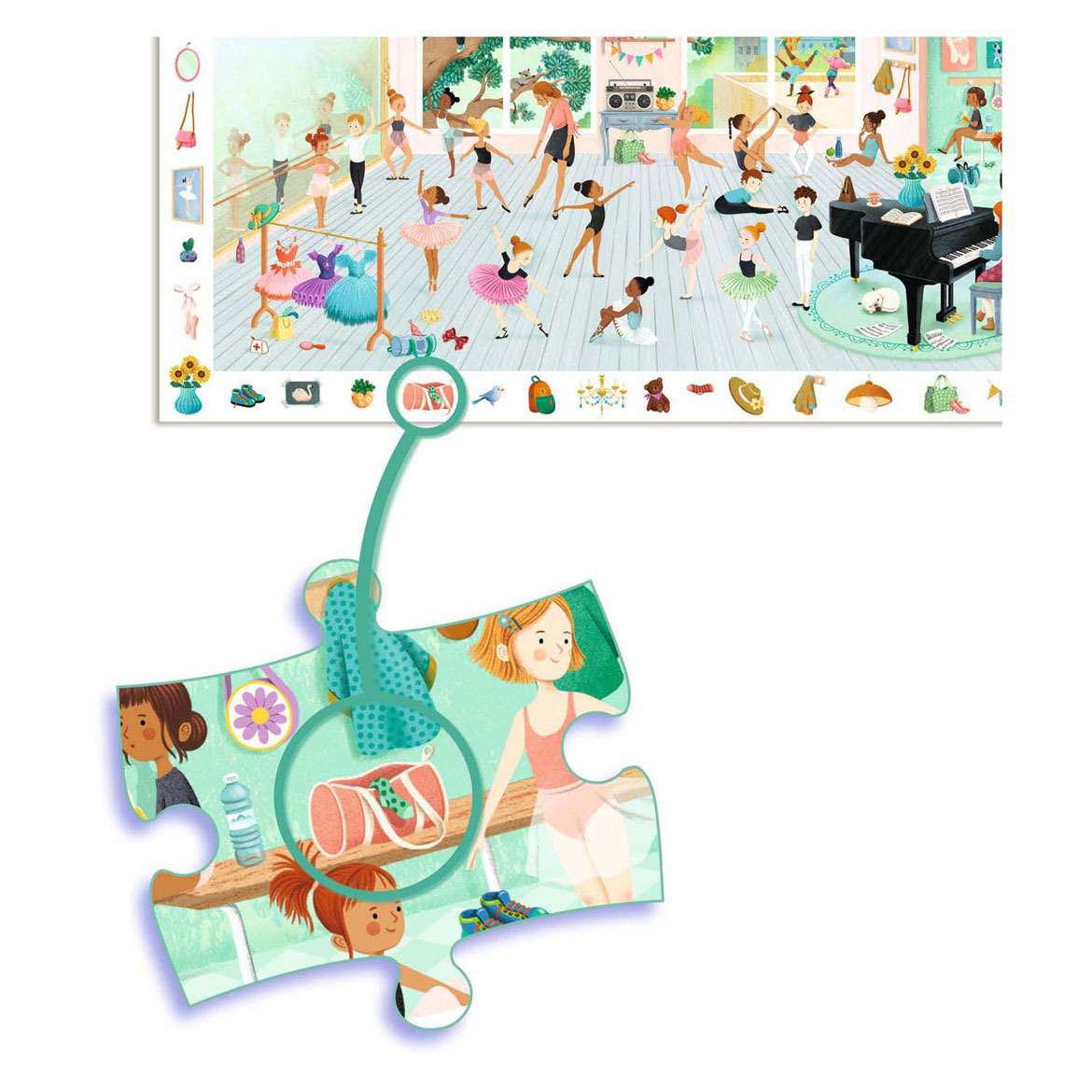 Djeco Zoekpuzzel Dansschool - 100st.