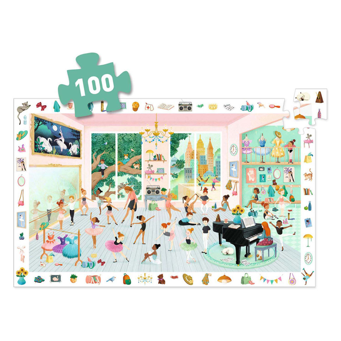Djeco Zoekpuzzel Dansschool - 100st.