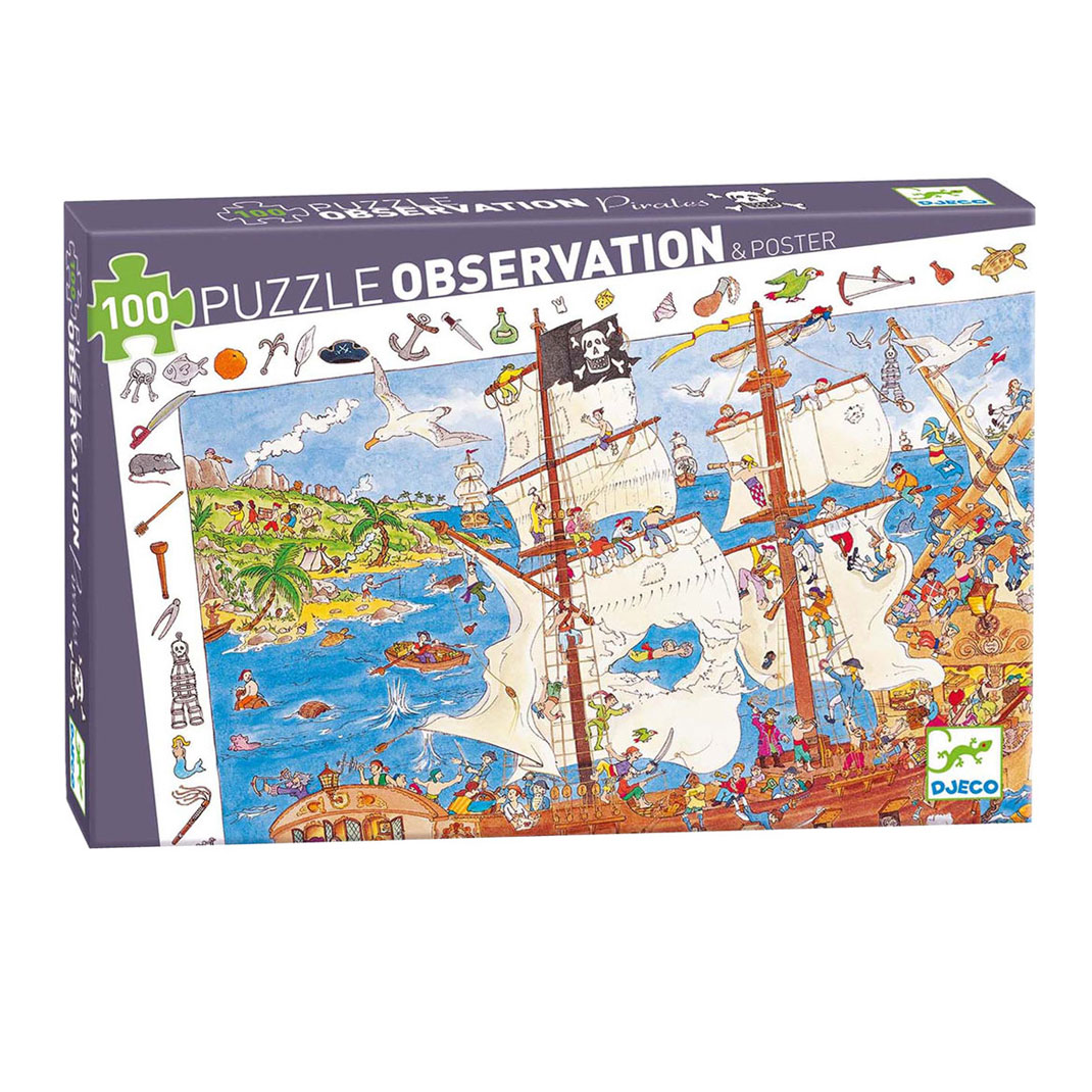 Djeco Legpuzzel Piraten - 100st.