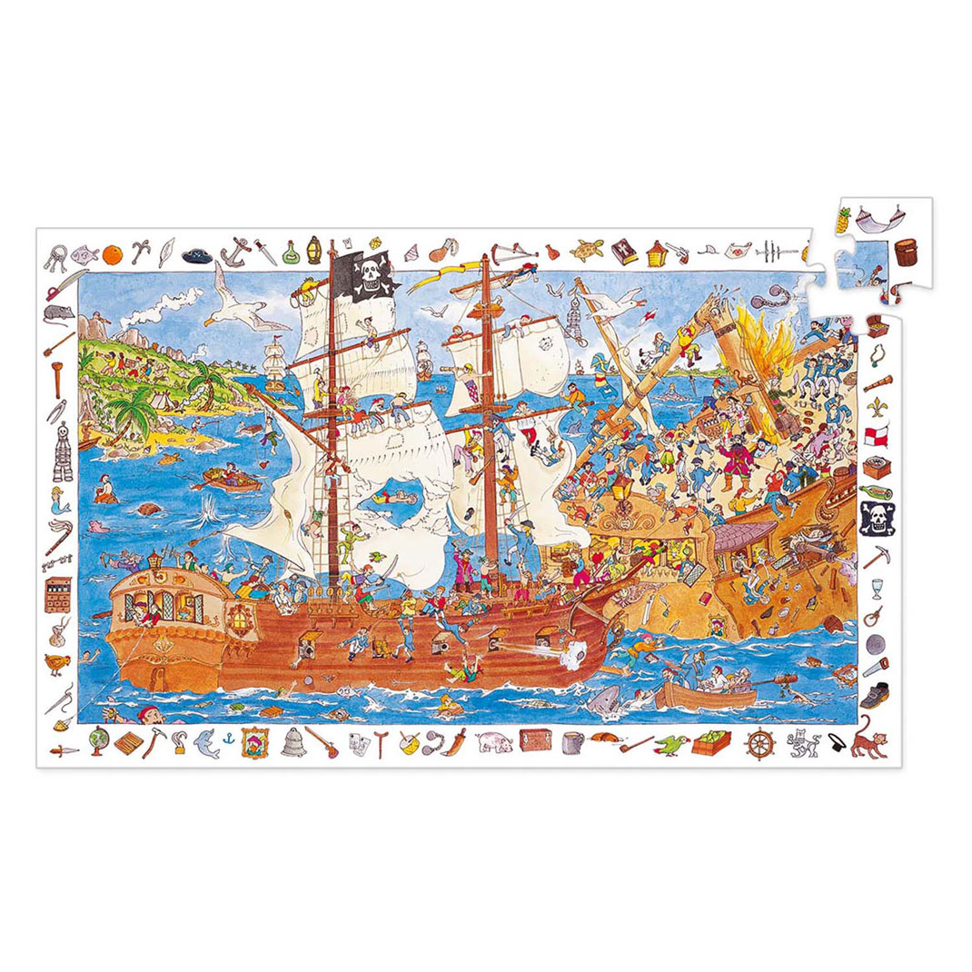 Djeco Legpuzzel Piraten - 100st.