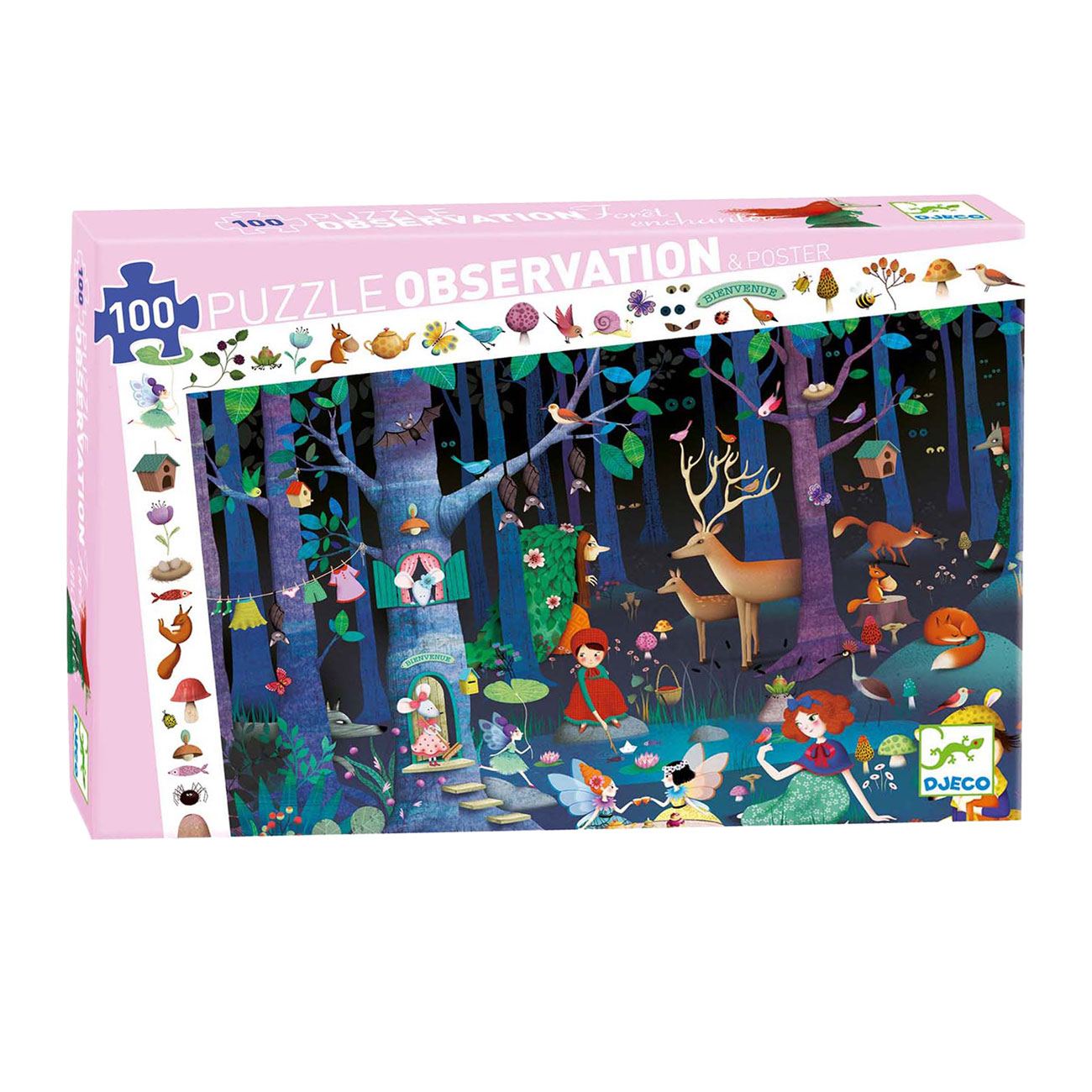 Djeco Legpuzzel Betoverd Bos - 100st.