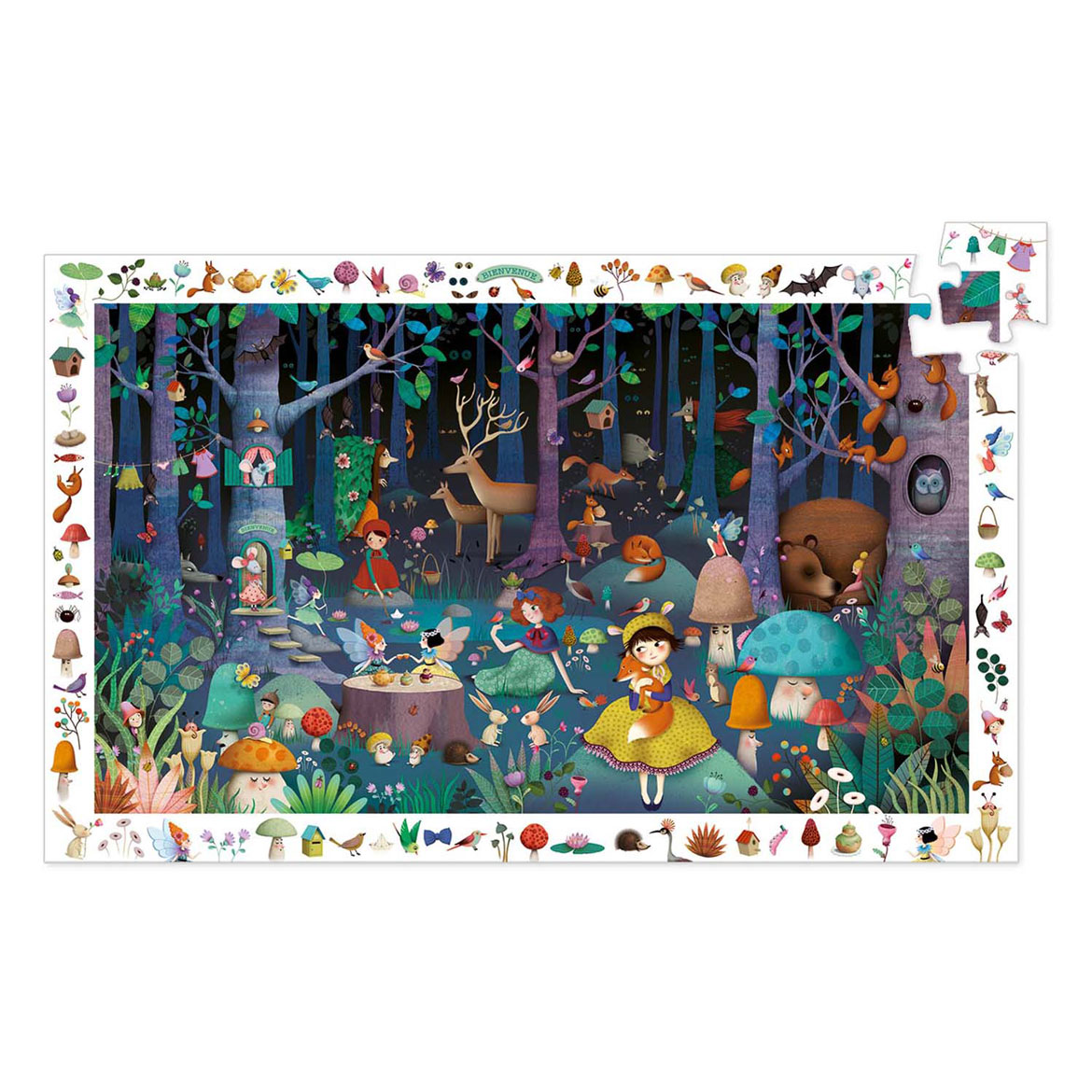 Djeco Legpuzzel Betoverd Bos - 100st.
