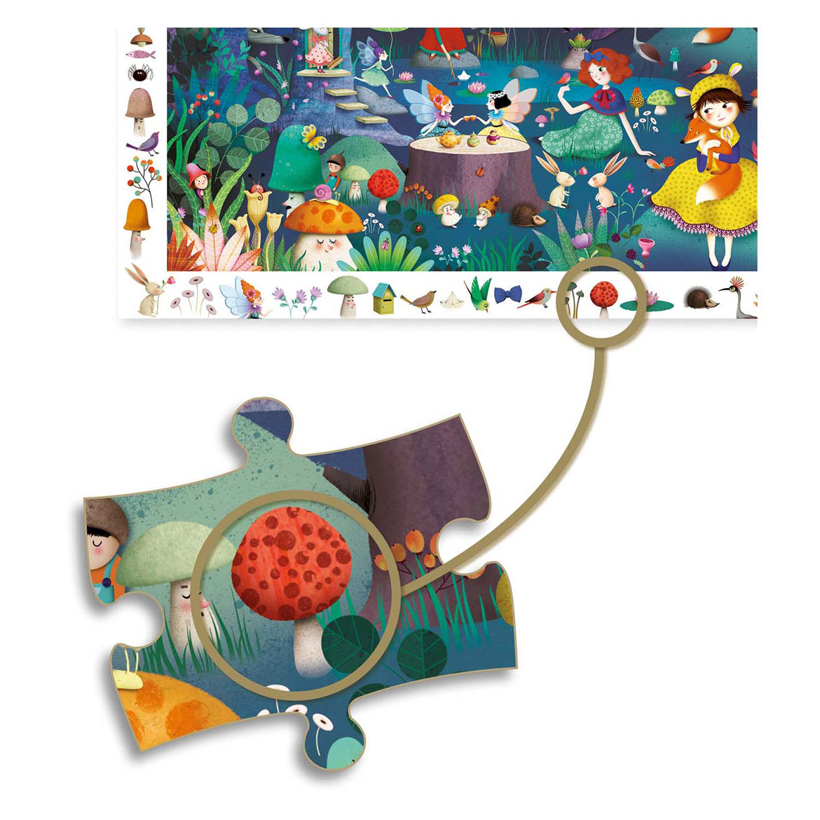Djeco Legpuzzel Betoverd Bos - 100st.