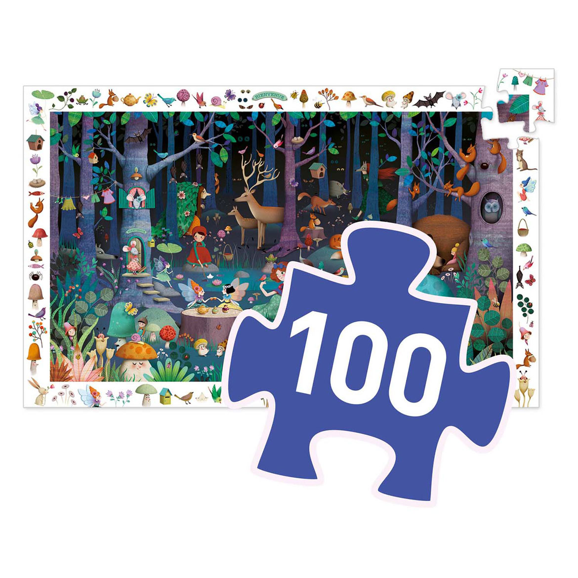 Djeco Legpuzzel Betoverd Bos - 100st.