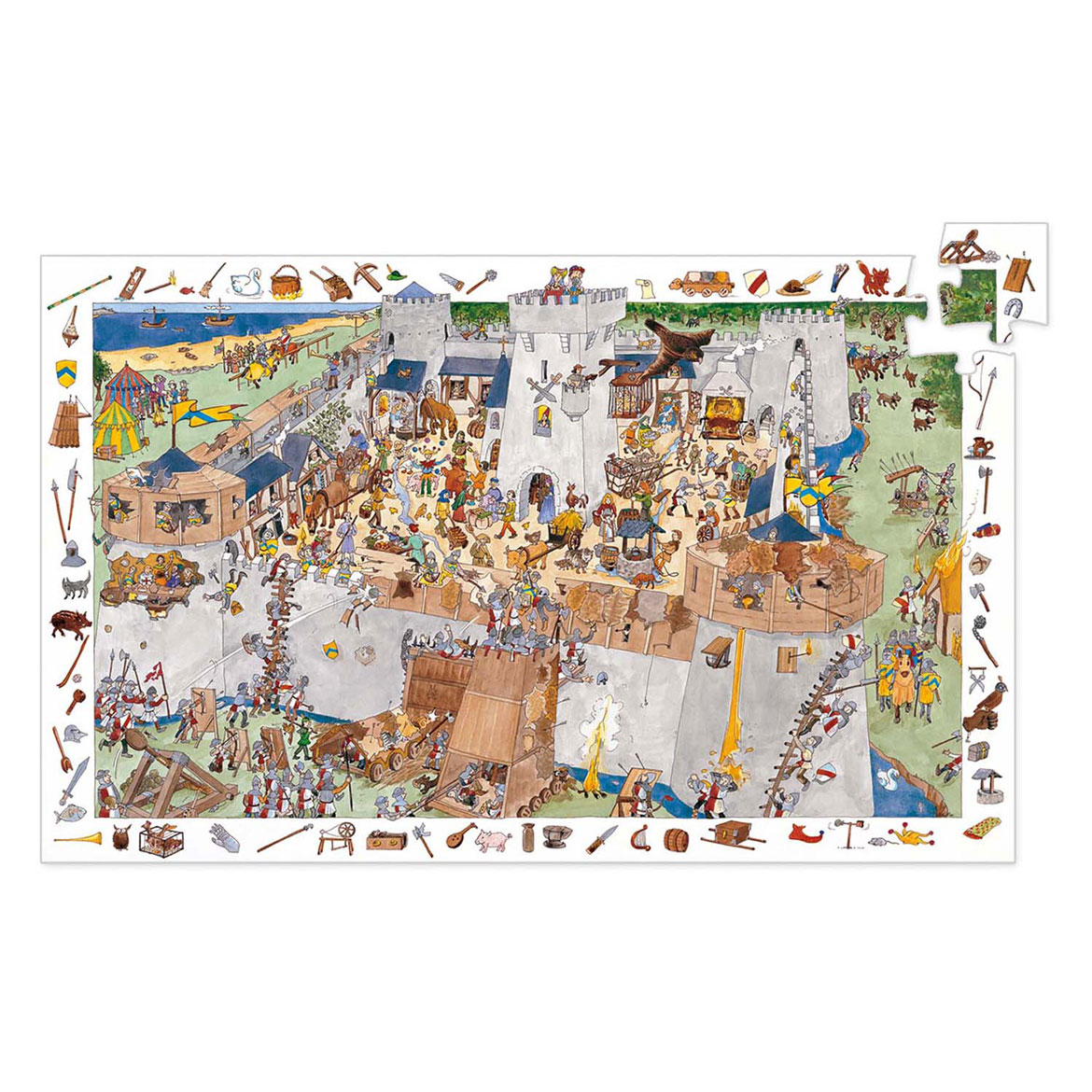 Djeco Legpuzzel Ridders - 100st.