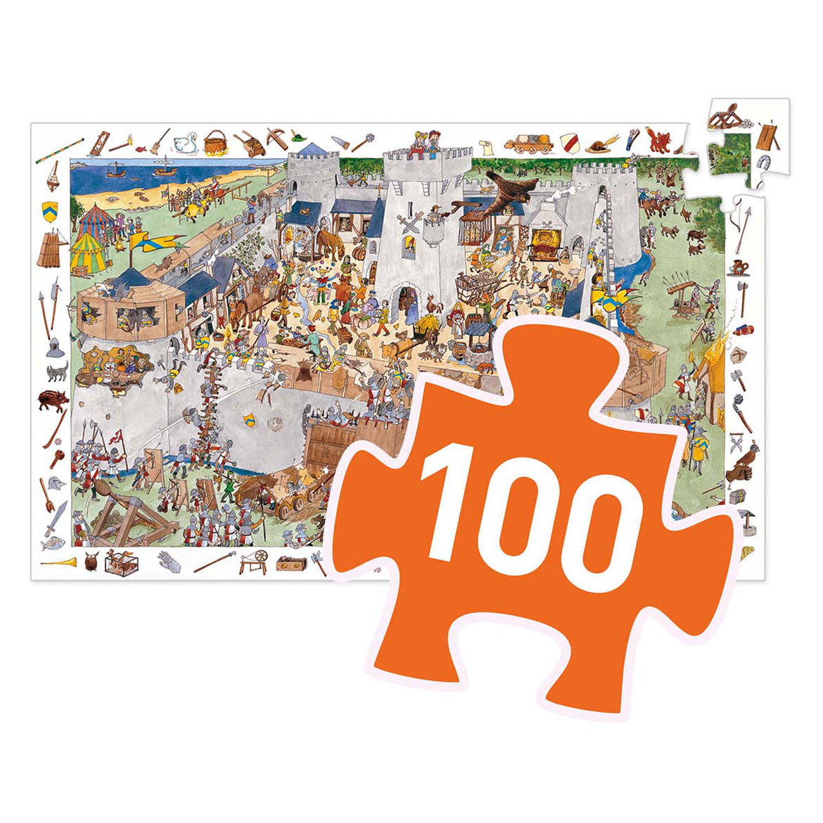Djeco Legpuzzel Ridders - 100st.