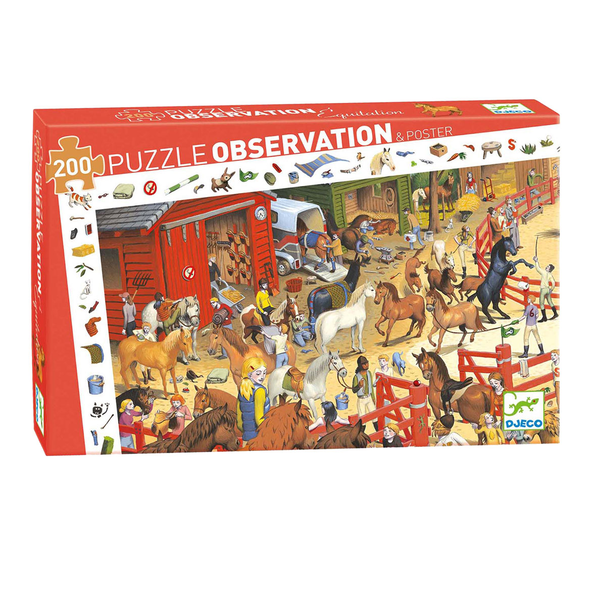 Djeco Legpuzzel Paarden - 200st.