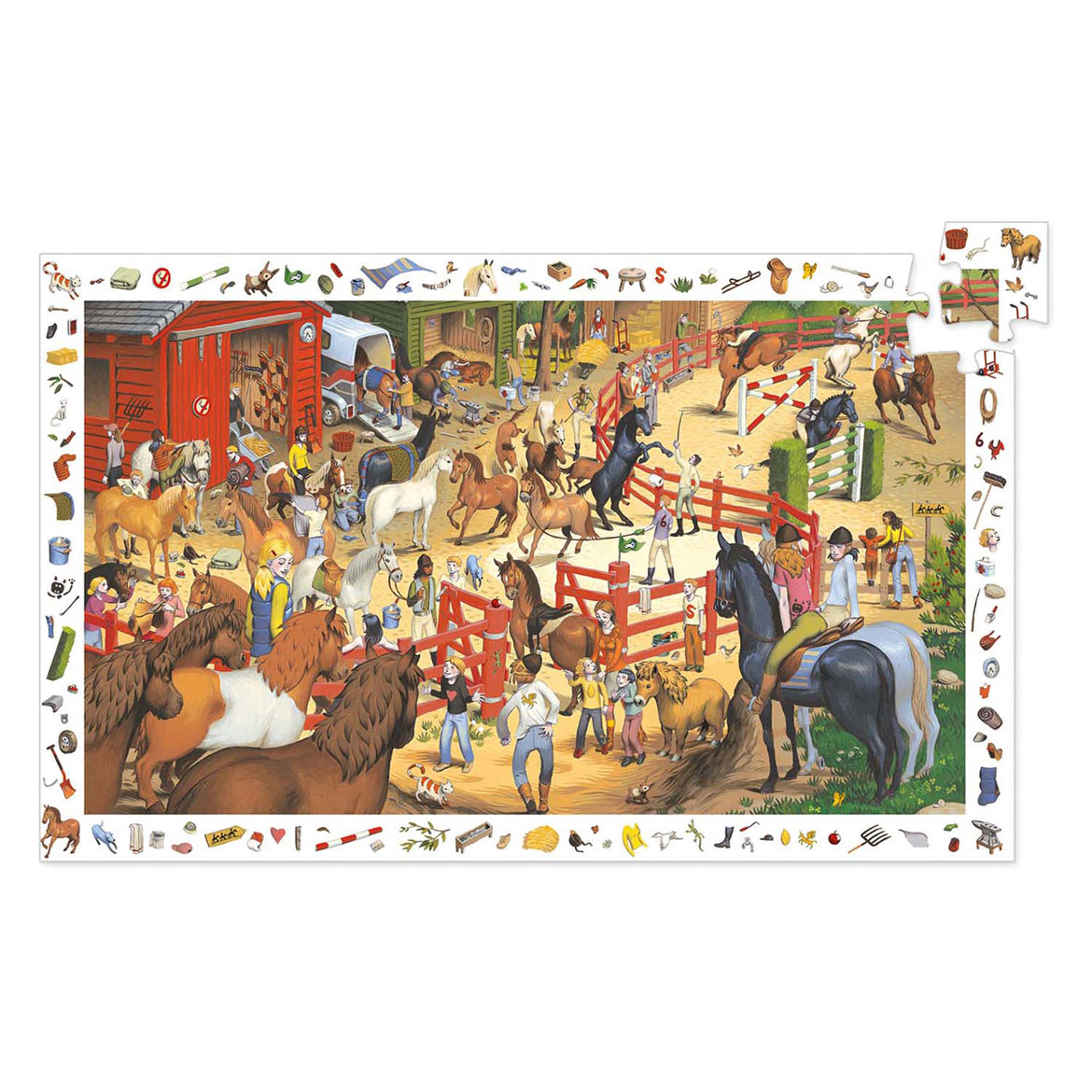 Djeco Legpuzzel Paarden - 200st.