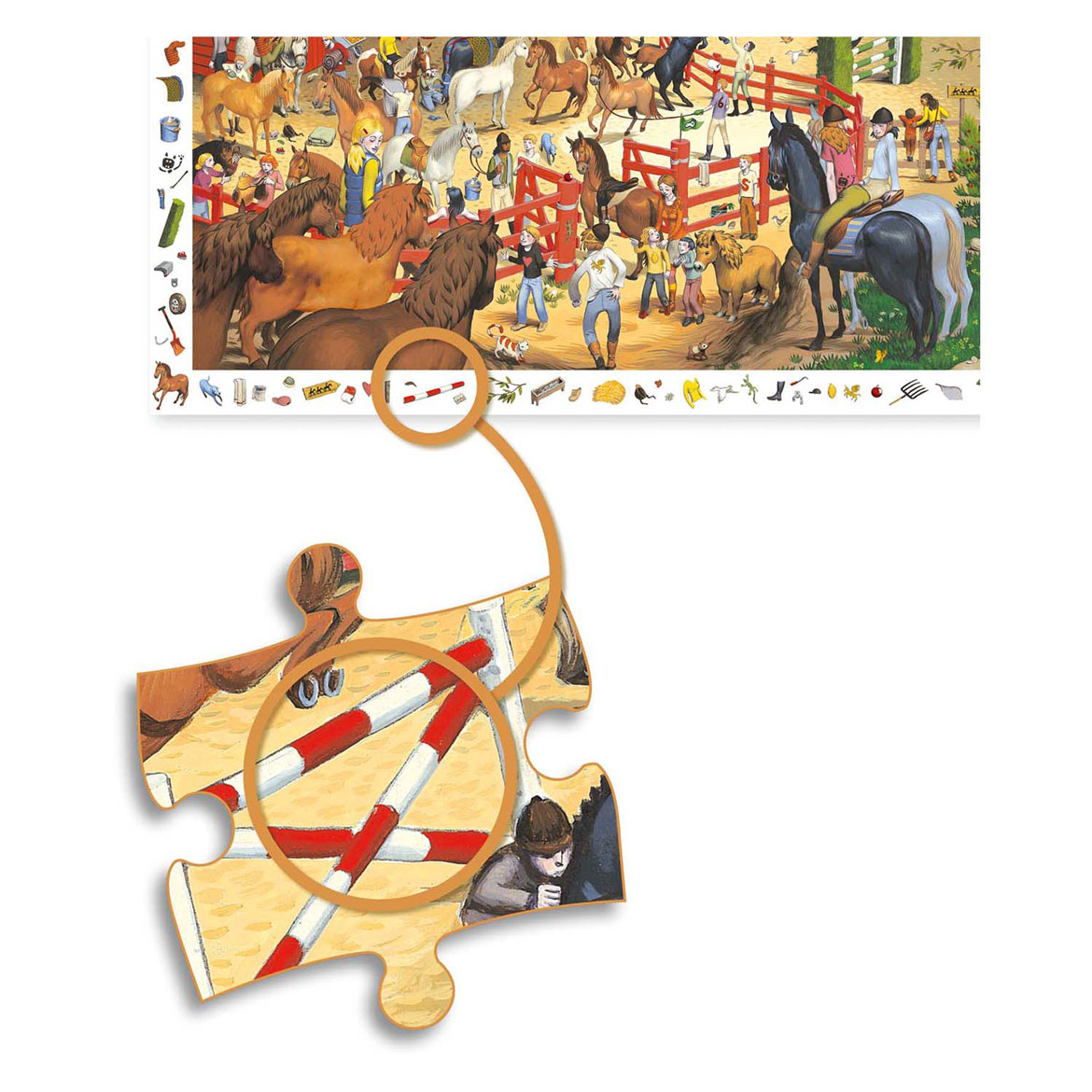 Djeco Legpuzzel Paarden - 200st.