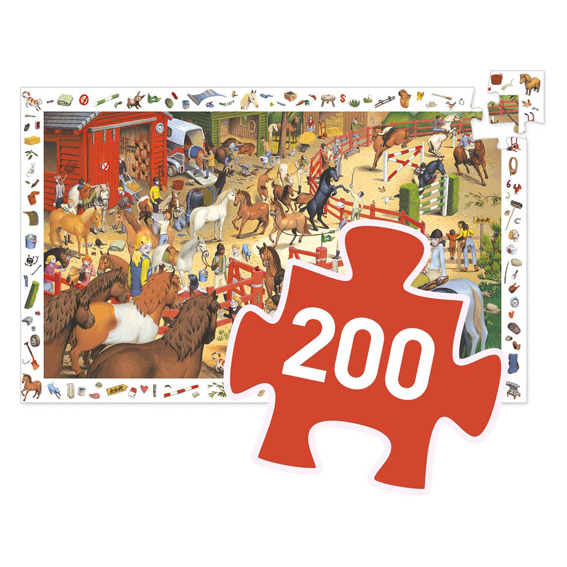 Djeco Legpuzzel Paarden - 200st.