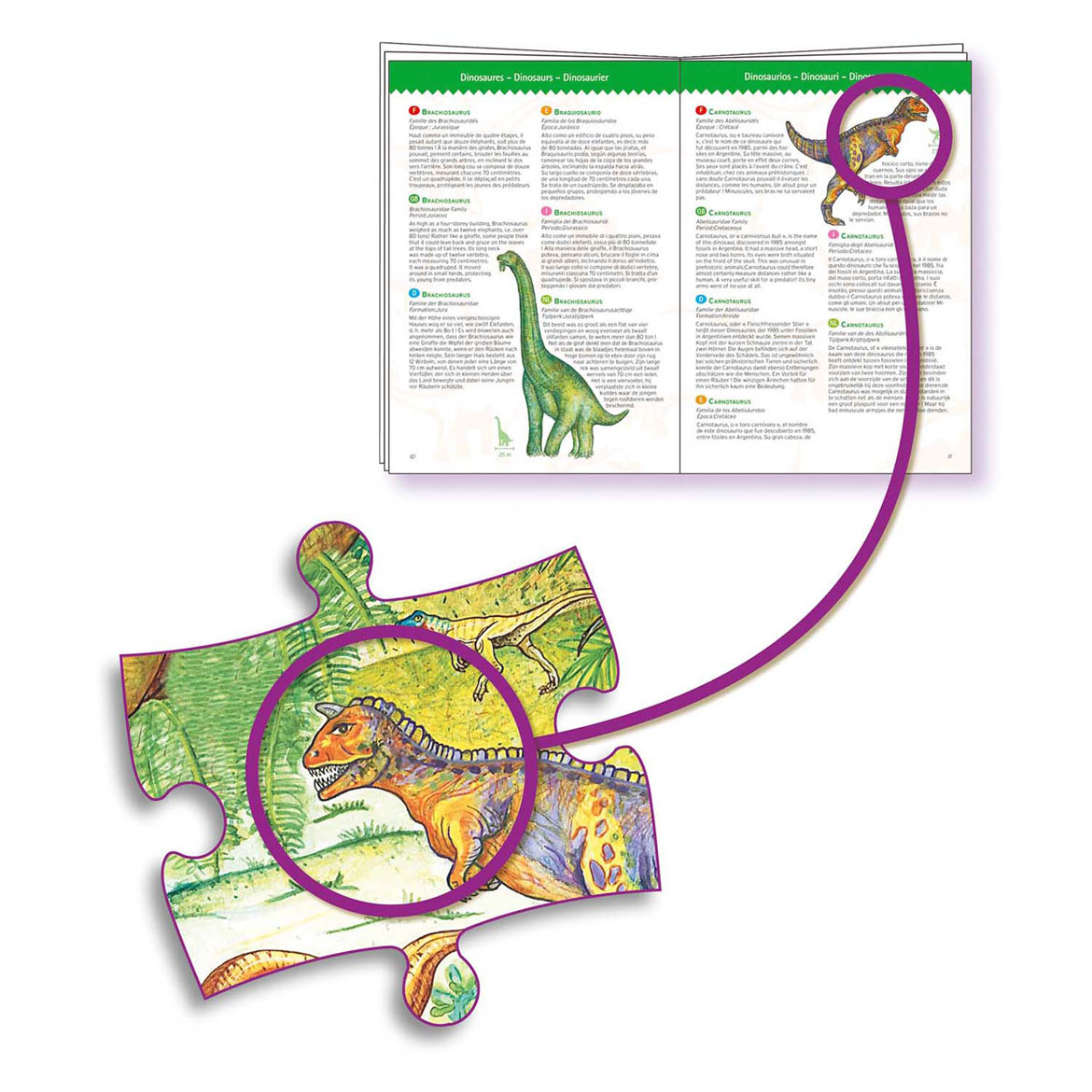 Djeco Legpuzzel Dinosaurus - 100st.