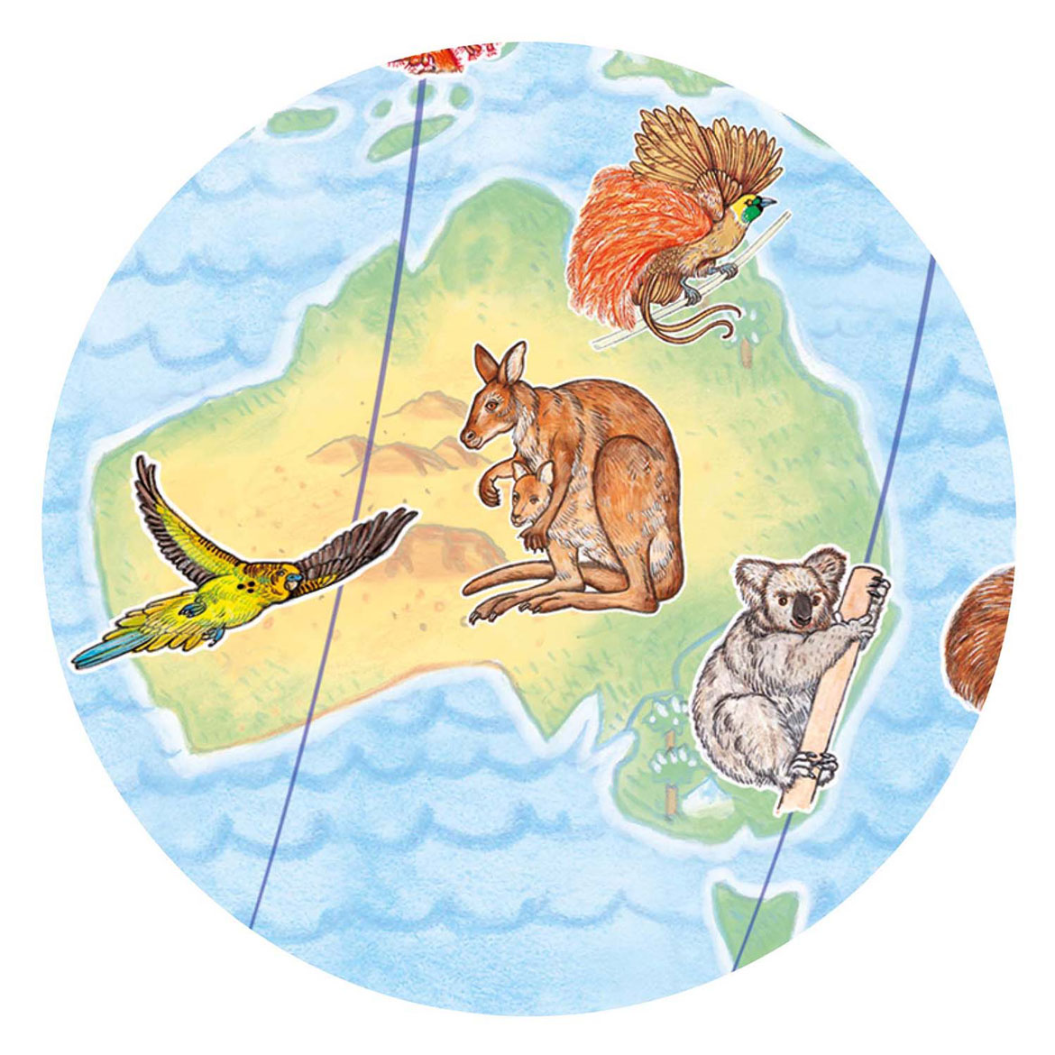 Djeco Legpuzzel Dieren van de Wereld - 100st. 