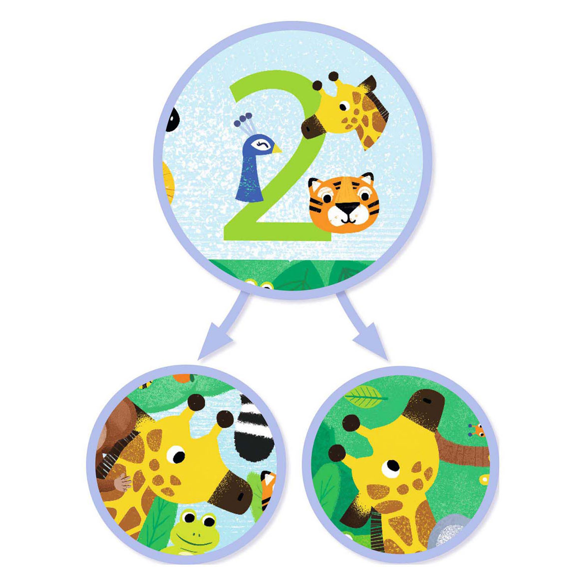 Djeco Reuzenlegpuzzel Jungle - 54st. 