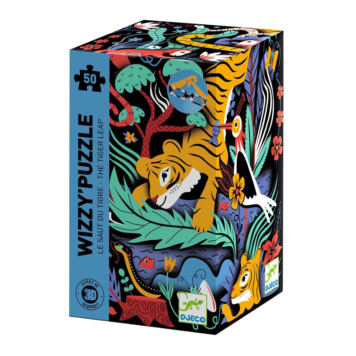 Djeco Legpuzzel Tijger 3D Effect - 50st.