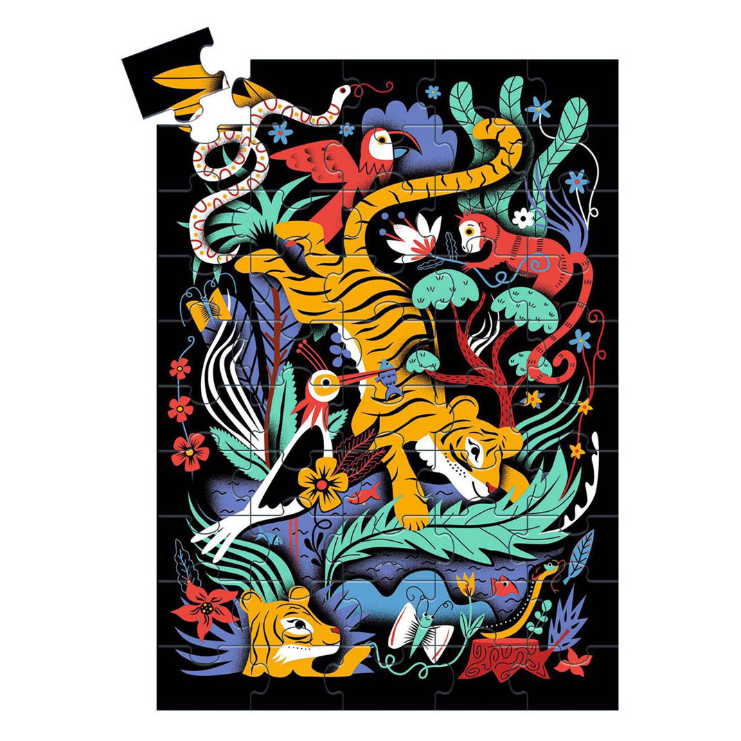Djeco Legpuzzel Tijger 3D Effect - 50st.
