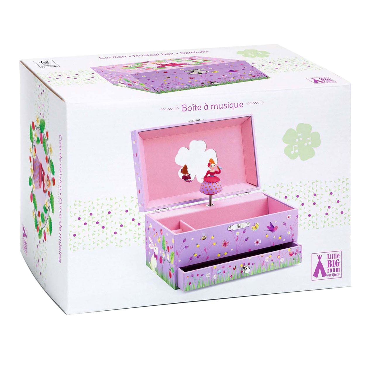 Djeco Muziekdoosje met Lade - Prinses