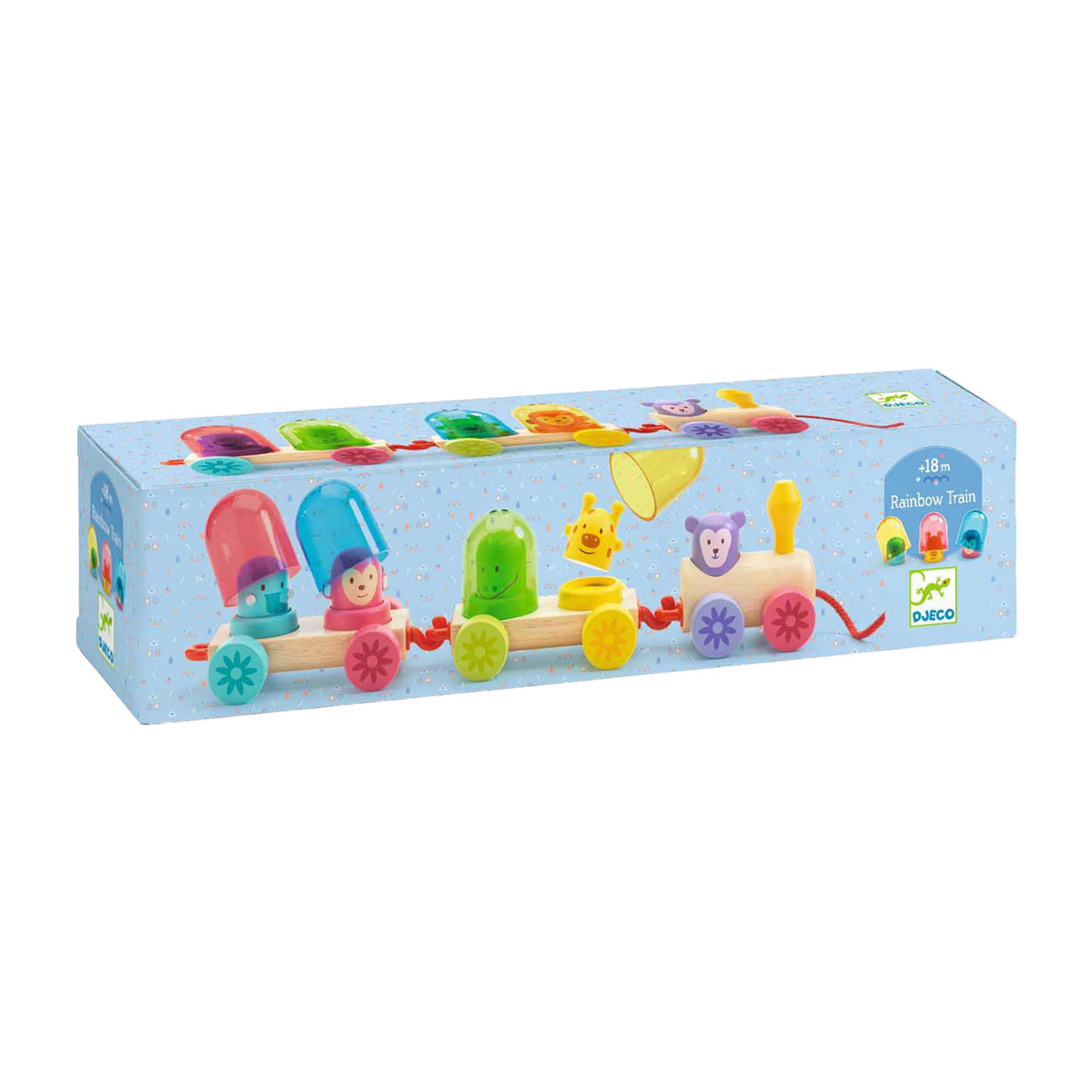 Djeco Houten Regenboogtrein