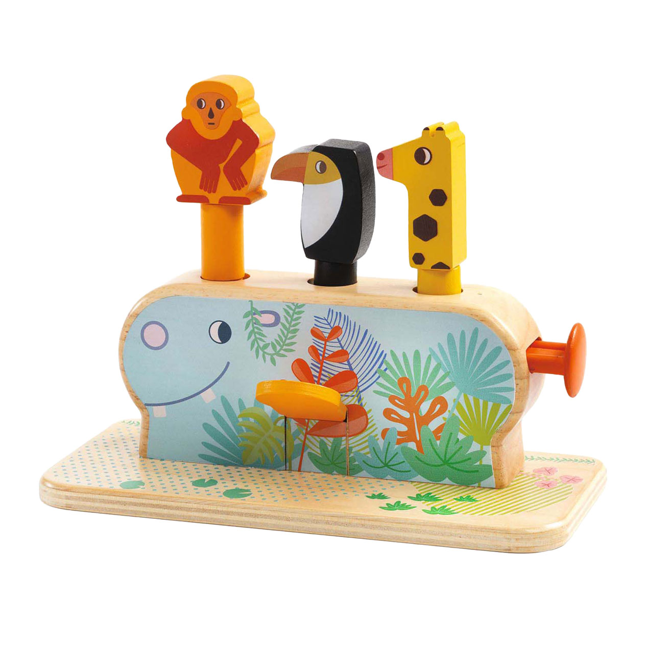 Djeco Houten Multi Pop Dieren