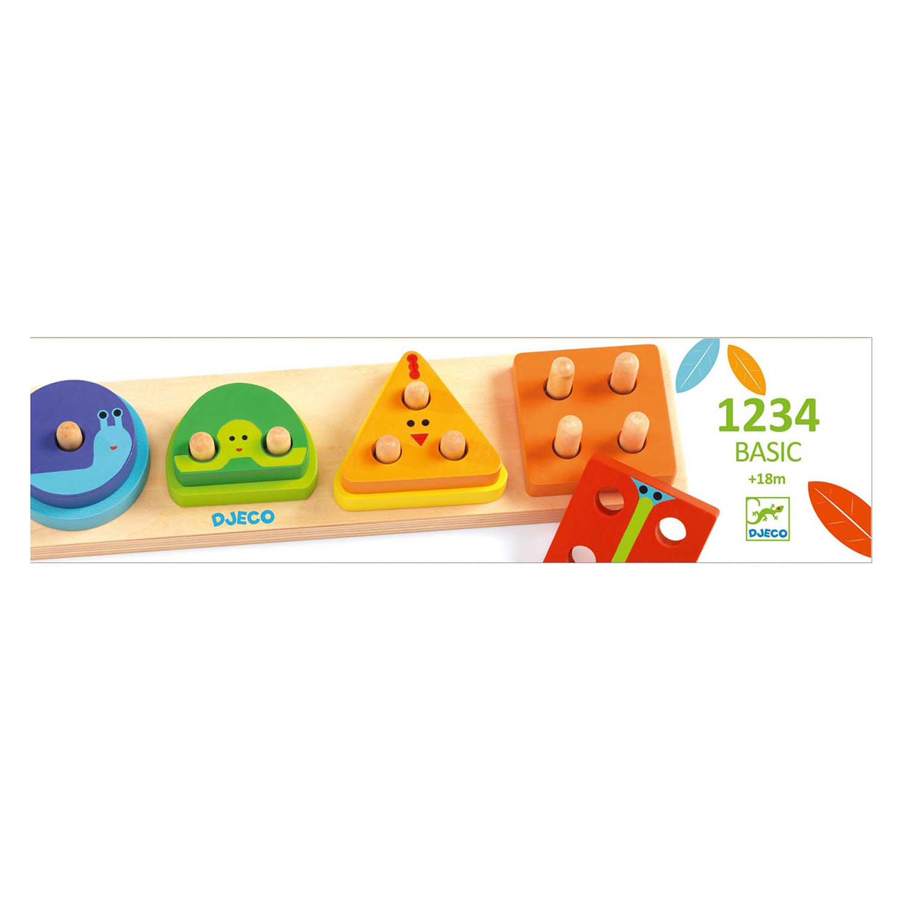 Djeco Houten Insteekpuzzel Vormen en Kleuren