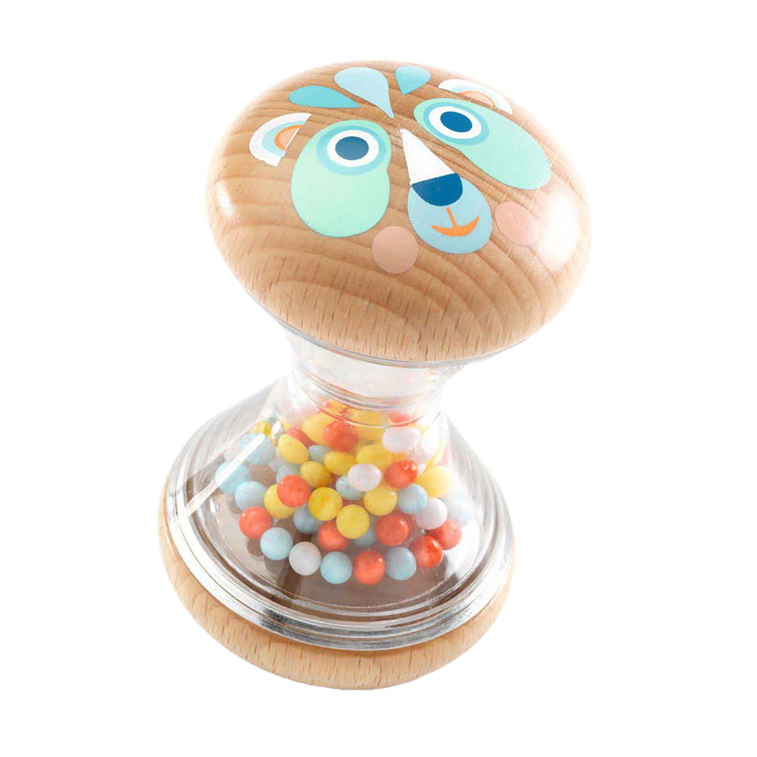 Djeco Houten Babyrammelaar met Balletjes