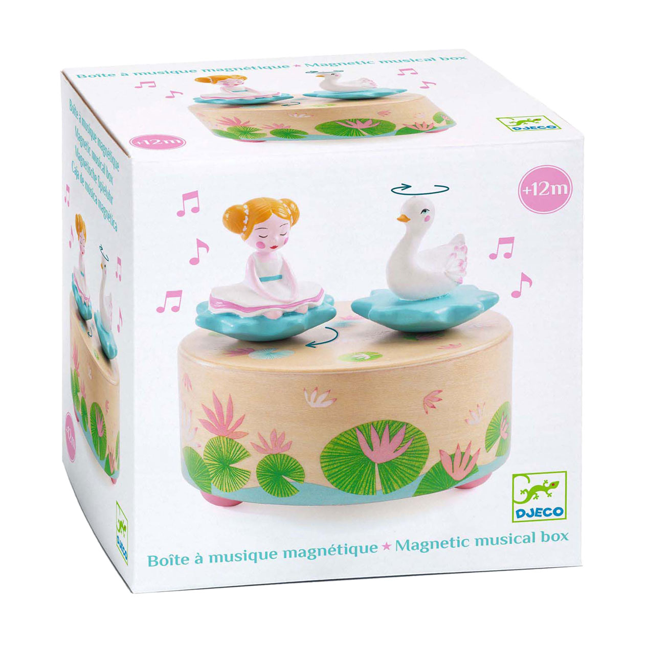 Djeco Magnetische Spieluhr - Ballerina und ein Schwan