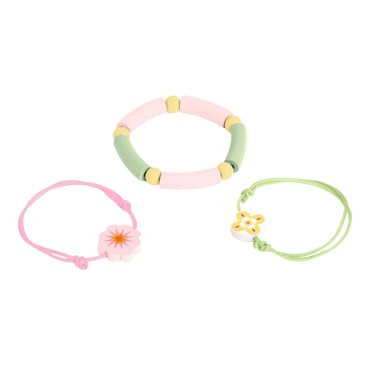 Djeco Coffret Lapin en forme de cœur avec 3 bracelets