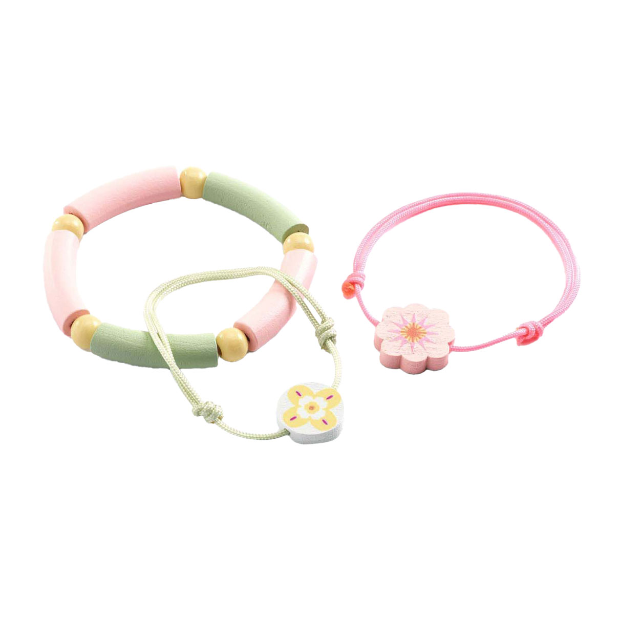 Djeco Coffret Lapin en forme de cœur avec 3 bracelets