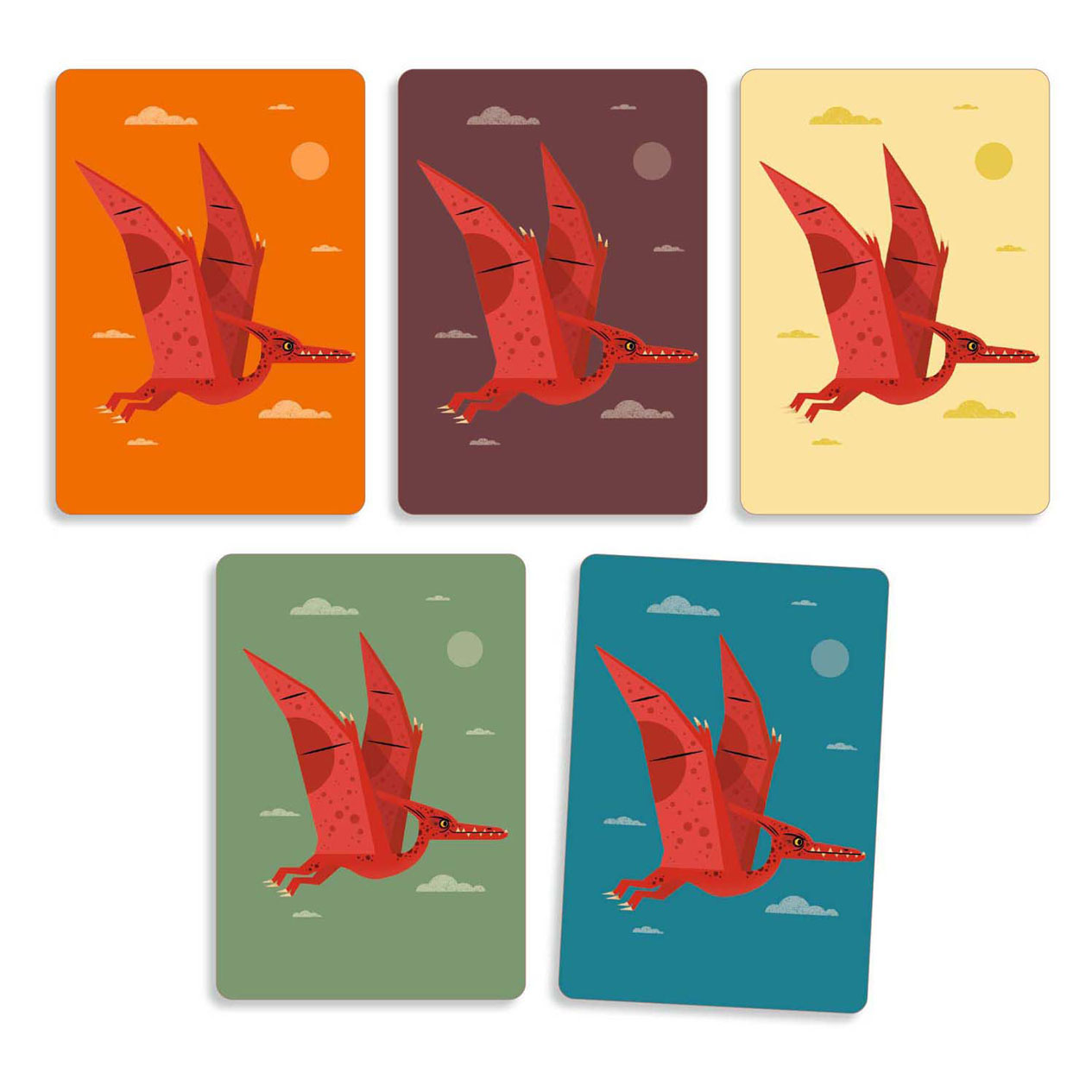Jeu de cartes Djeco Dino Draft - 60 cartes