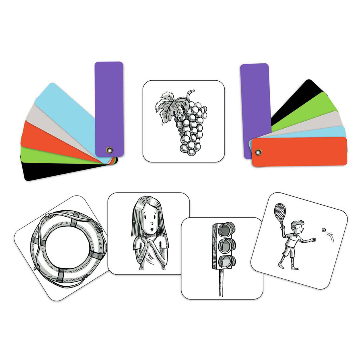 Jeu de cartes Djeco Color Connect - Jusqu'à 6 joueurs