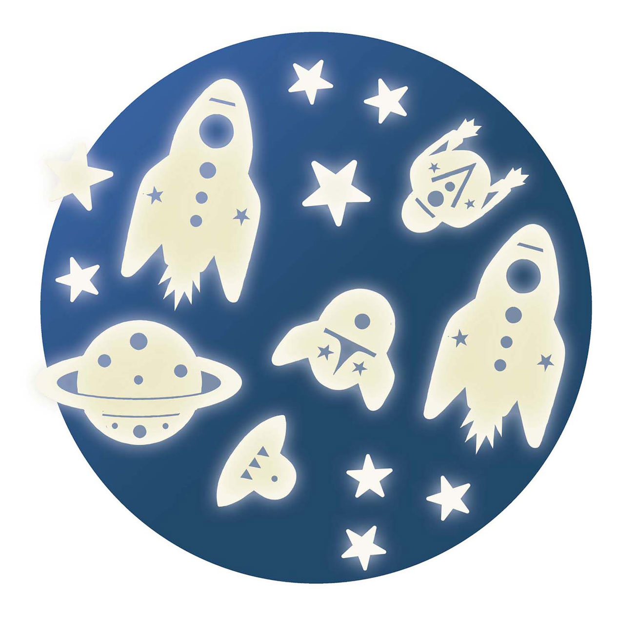 Djeco Glow in the Dark Stickers Ruimte