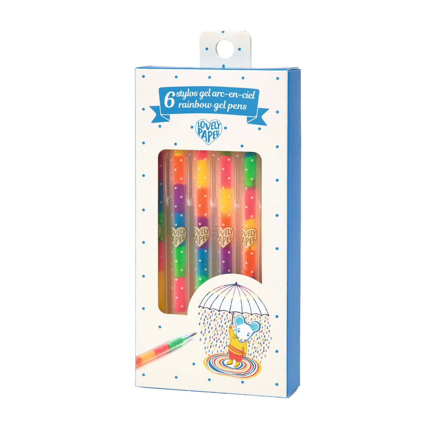 Djeco Gelpennen Regenboog - 6st.