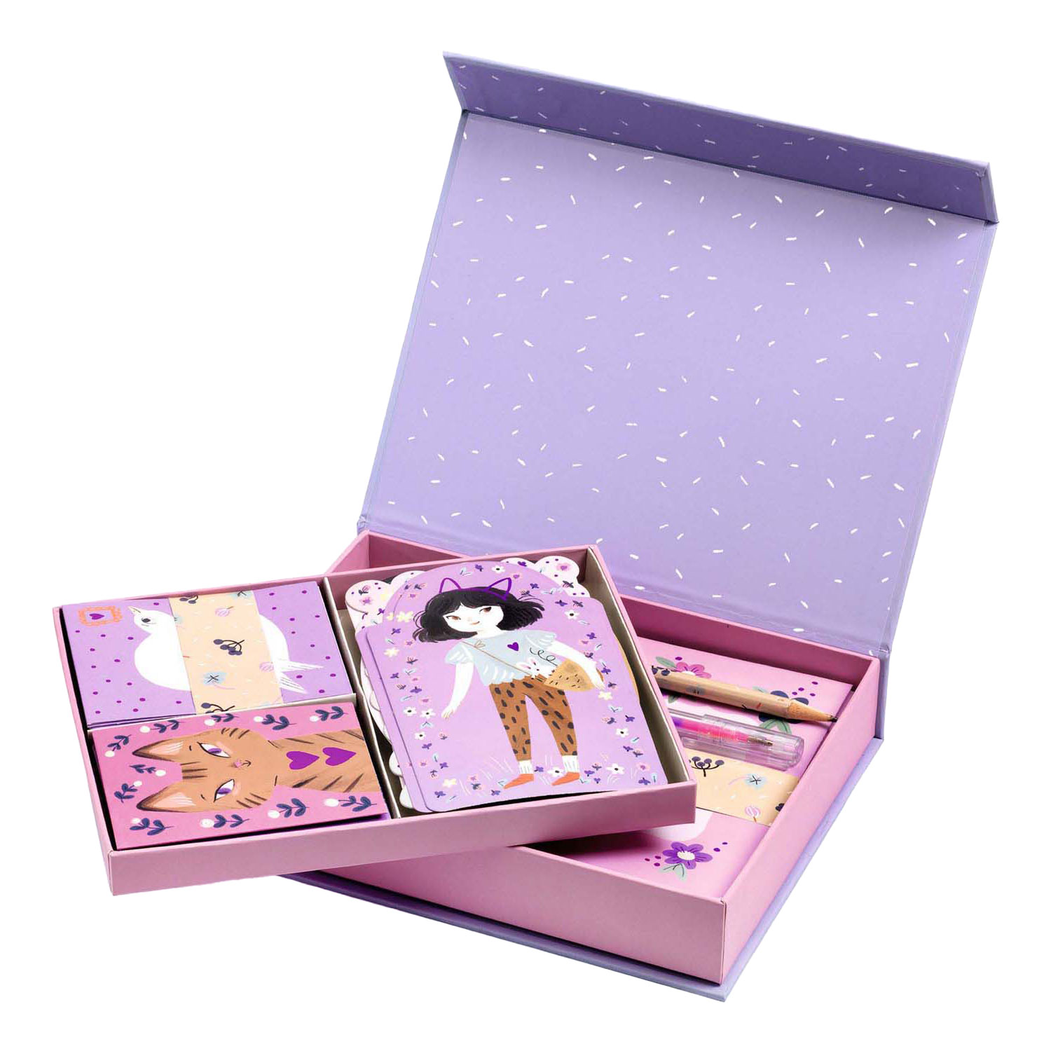 Coffret de papeterie Djeco Lucille