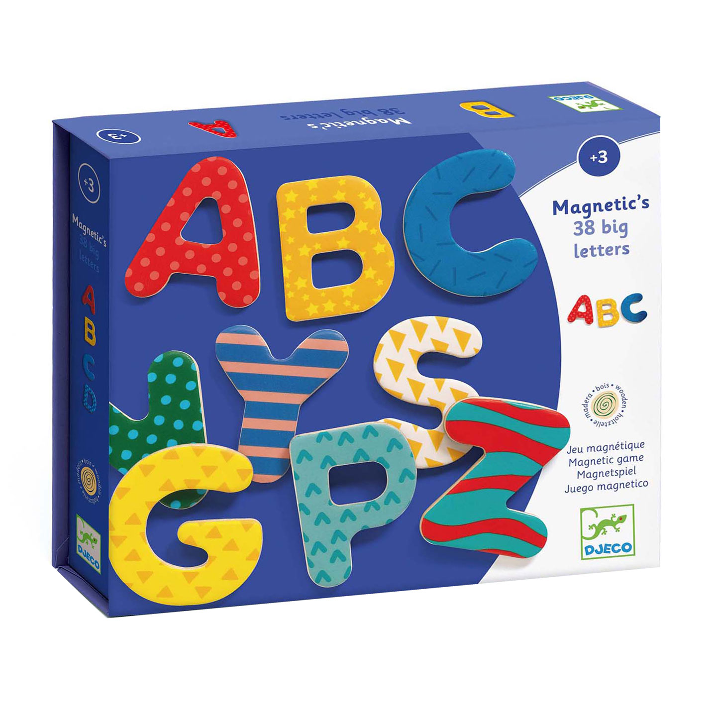Djeco Magnetische Houten Letters - 38dlg.