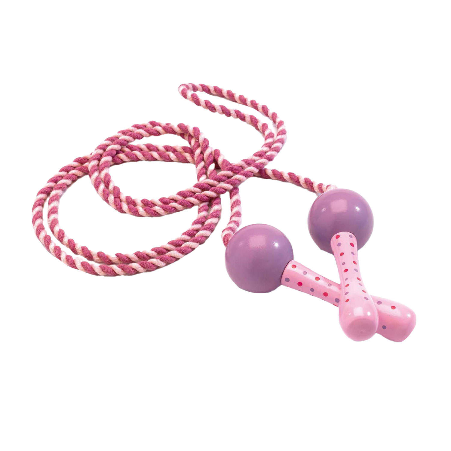 Djeco Springtouw met Houten Handvaten - Roze