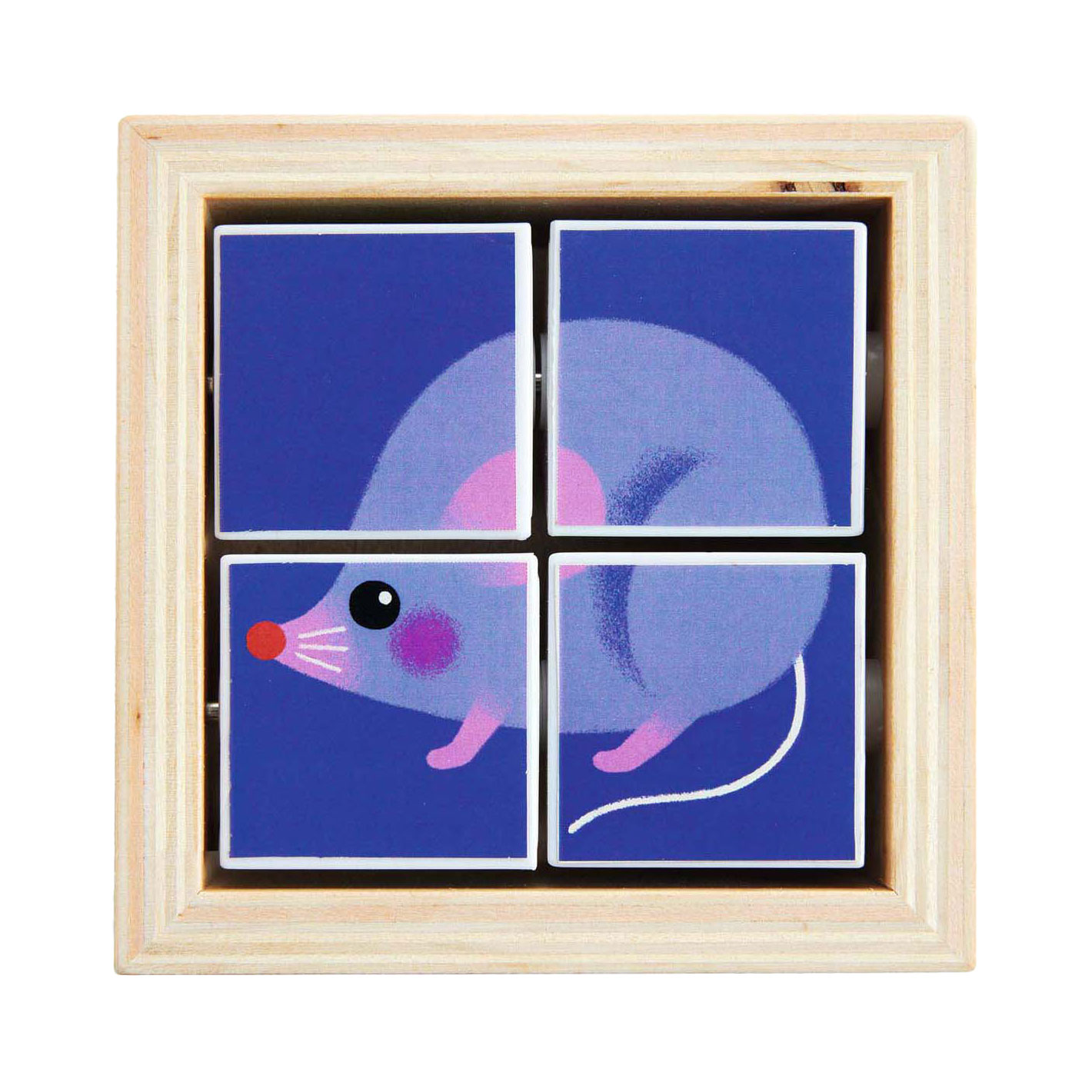 Djeco Houten Draaipuzzel - 4dlg.