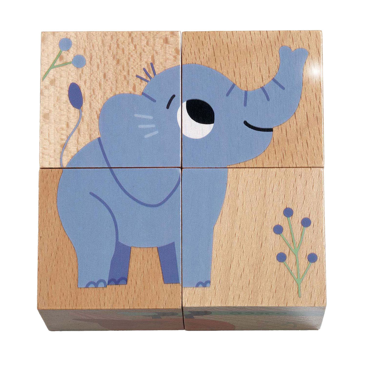 Puzzles en bois Djeco - 4 pièces.