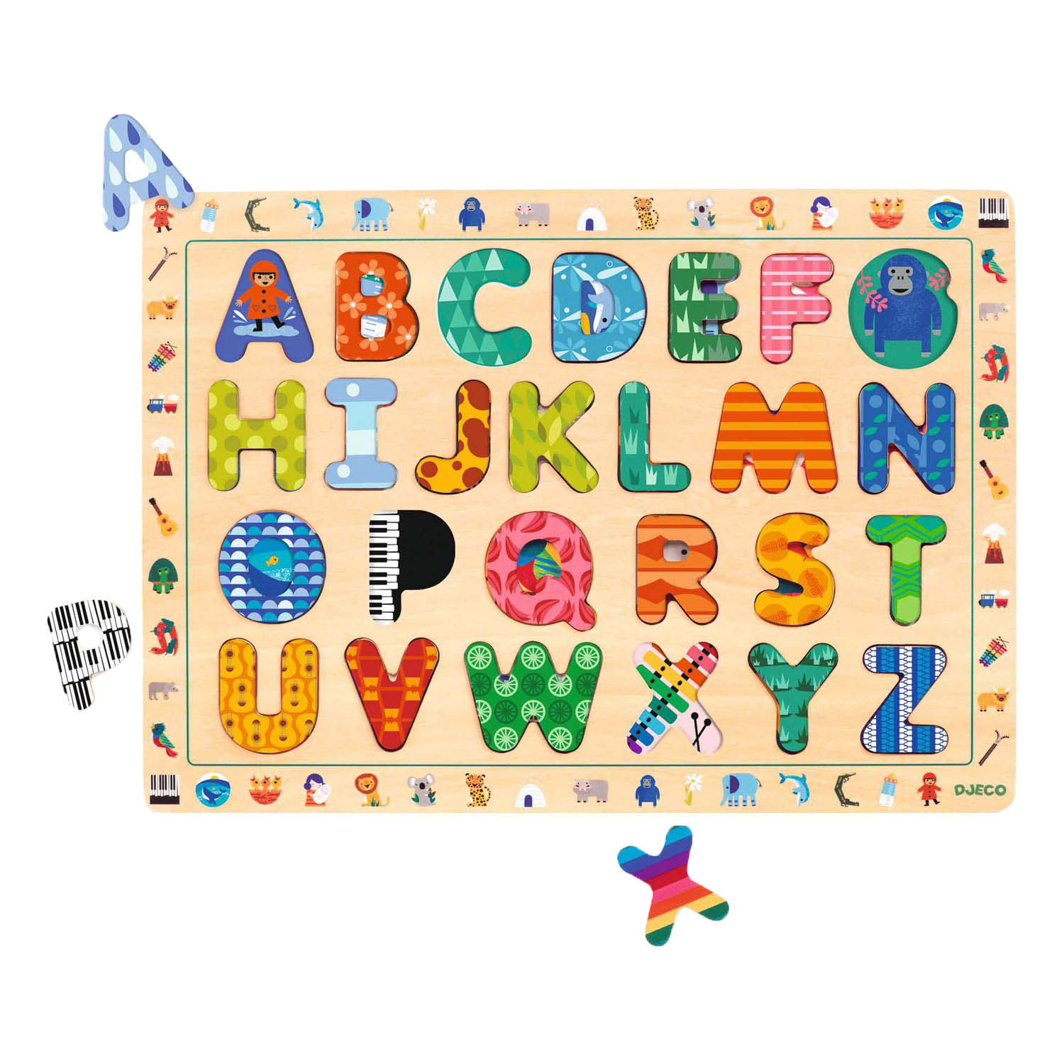 Djeco Houten Puzzel - Het Alfabet