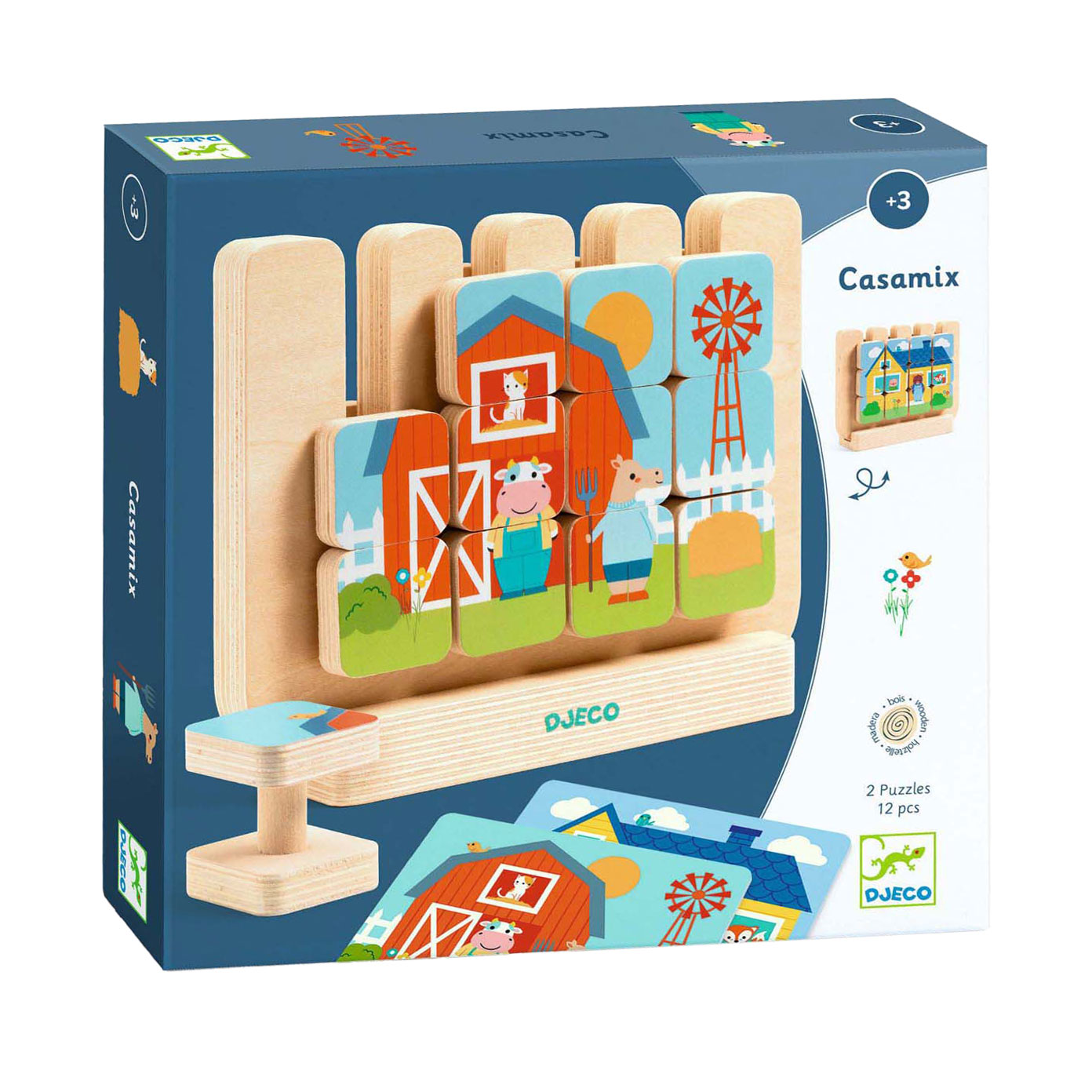 Djeco Houten Puzzel Huizen