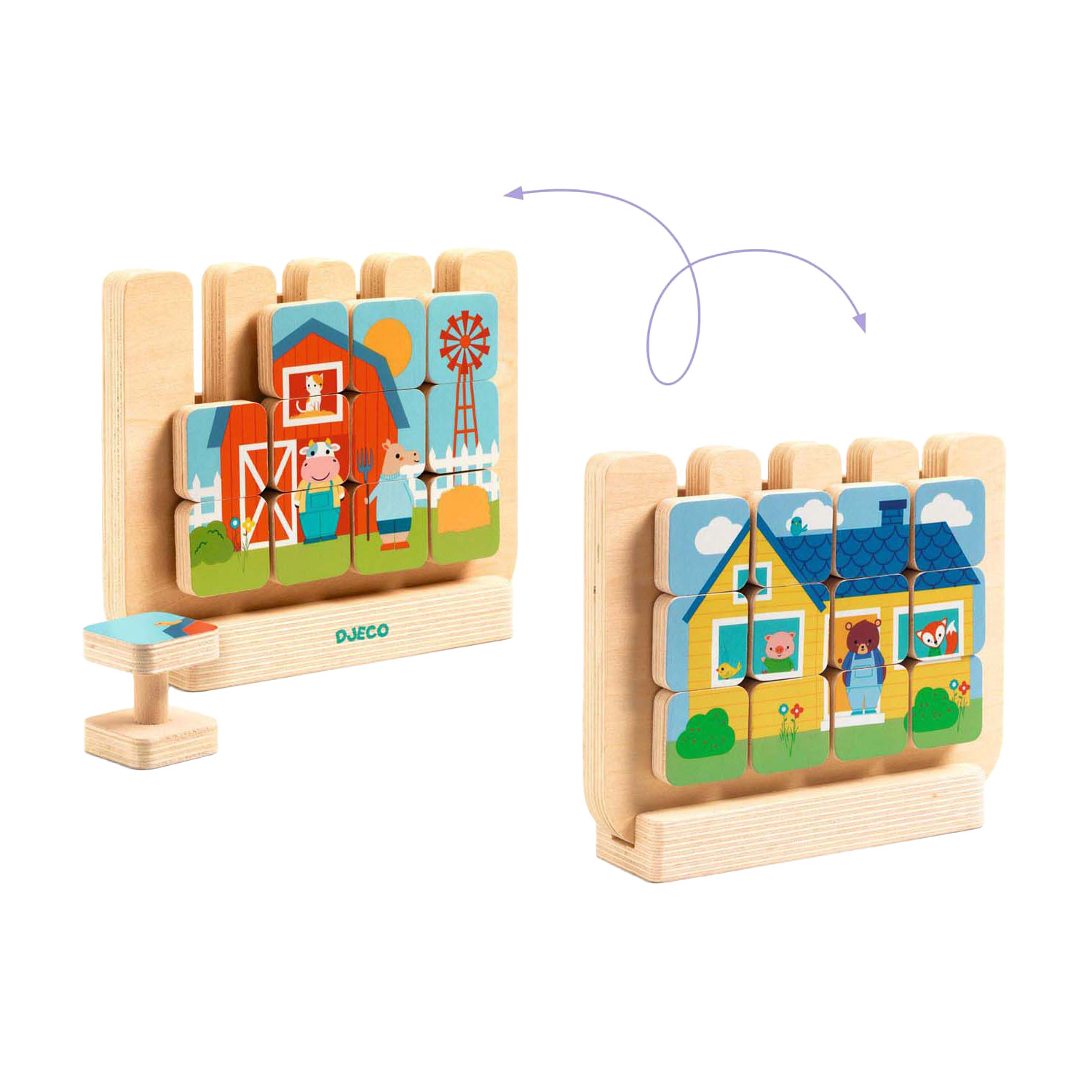 Djeco Houten Puzzel Huizen
