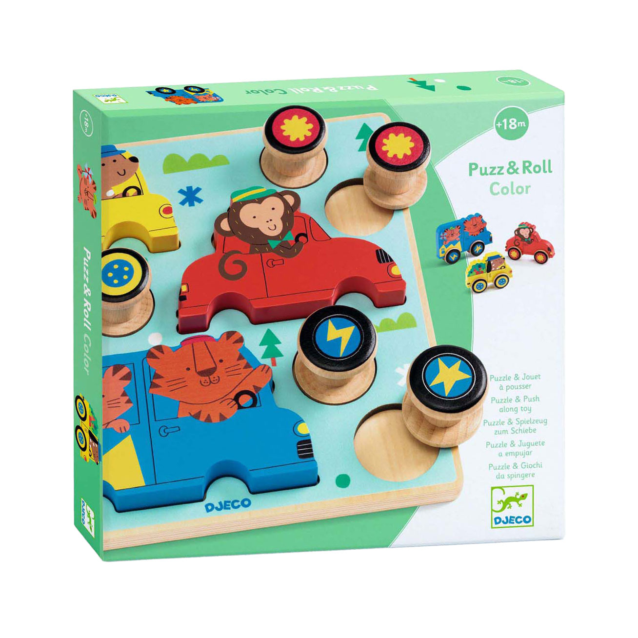 Jeu de puzzle en bois 2 en 1 Djeco