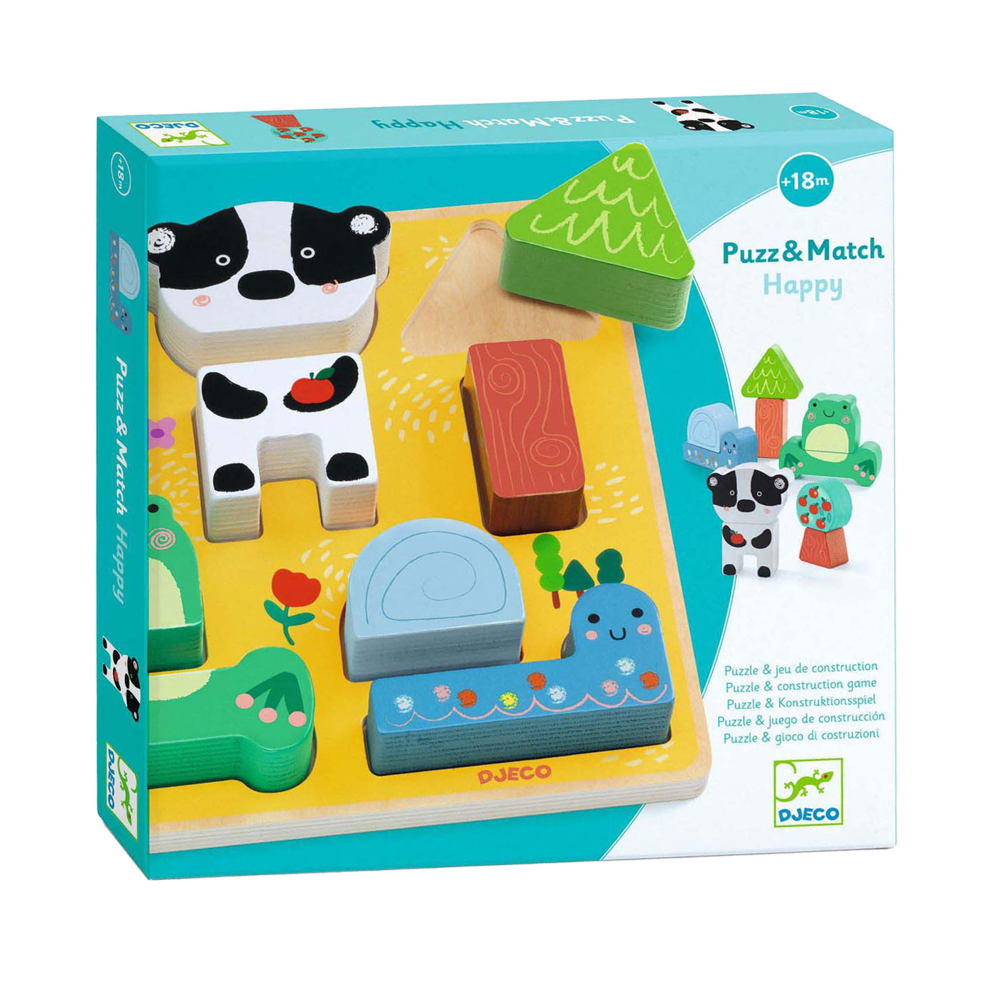 Djeco Houten Puzzel en Bouwspel