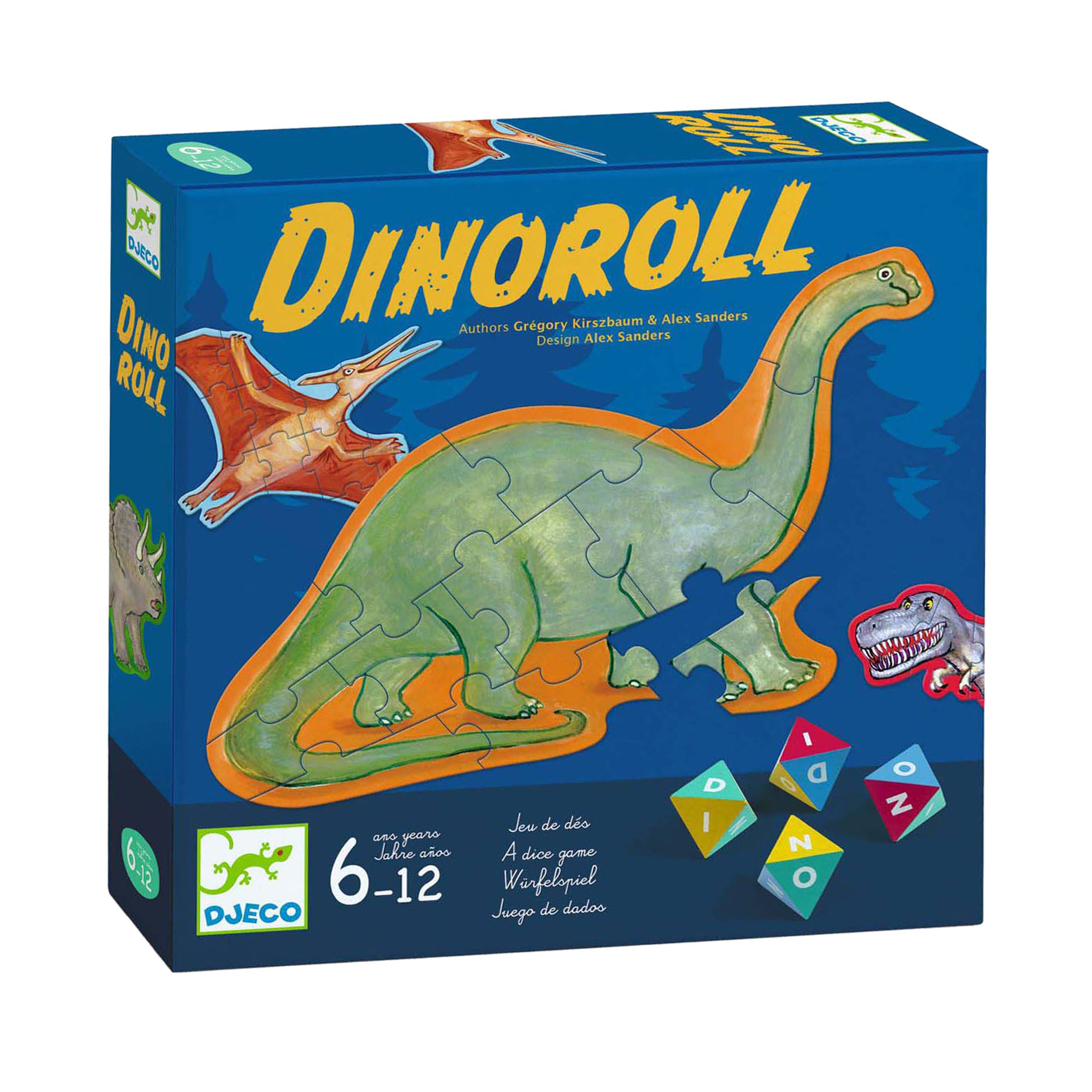 Djeco Dinoroll Dobbelspel