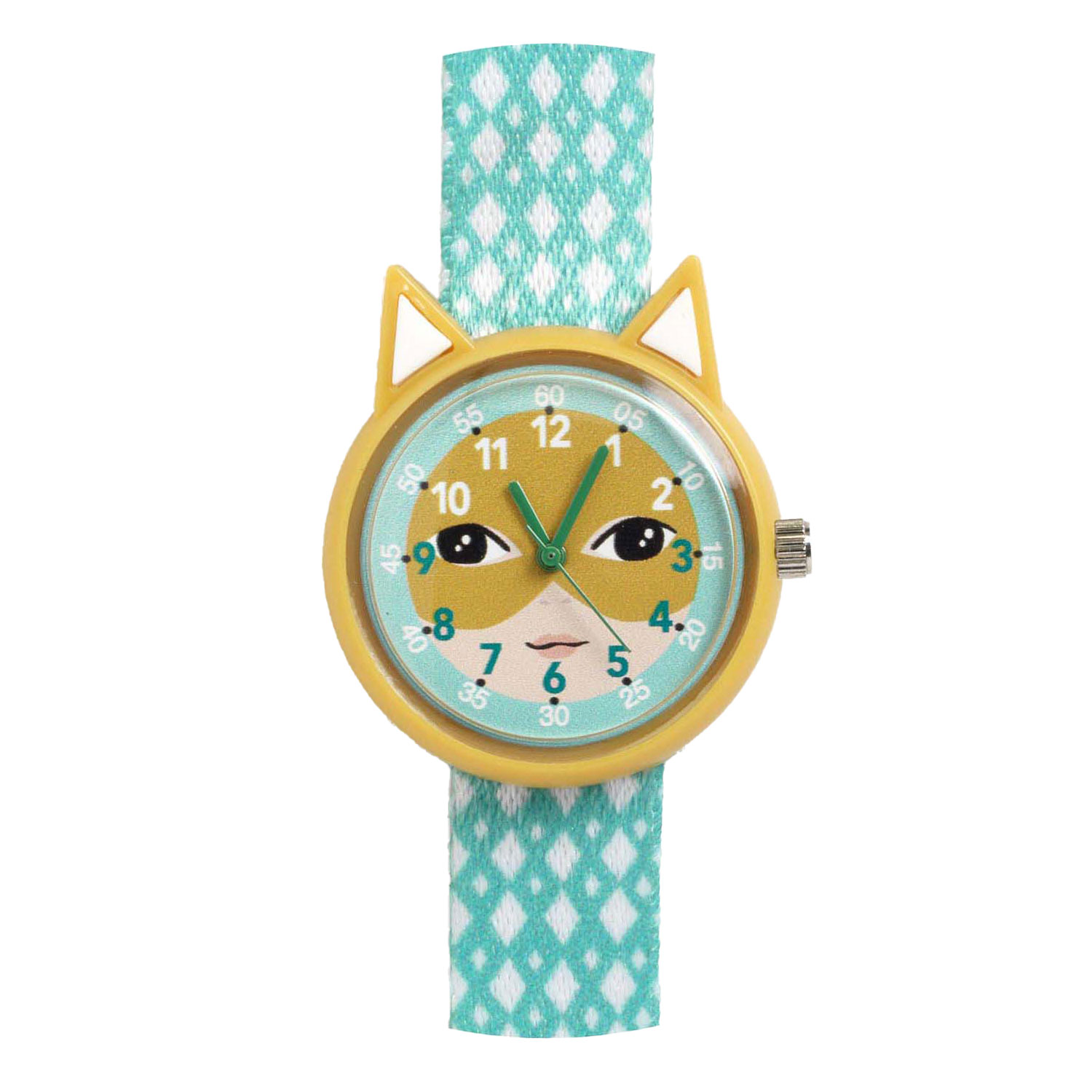 Djeco Horloge Kat Blauw